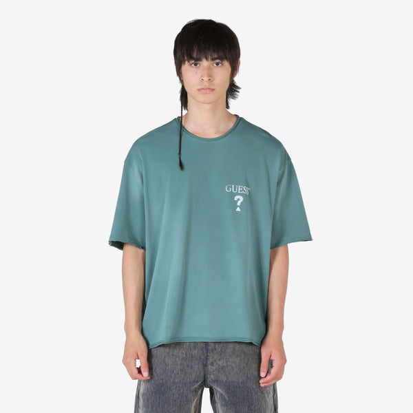 Oversized Logo T-Shirt GUESS USA Green
