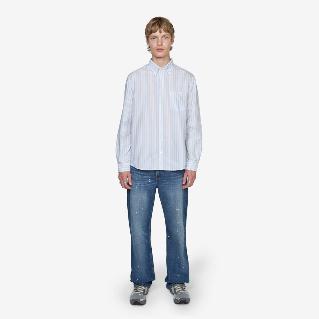 Edouard Brodé Shirt Pale Green Shirts