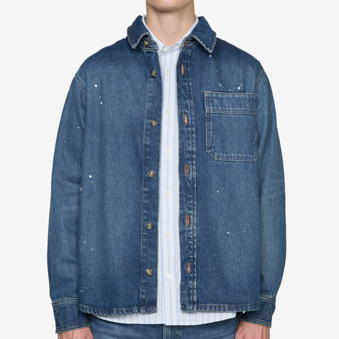 Basil Overshirt Stonewashed Indigo Shirts