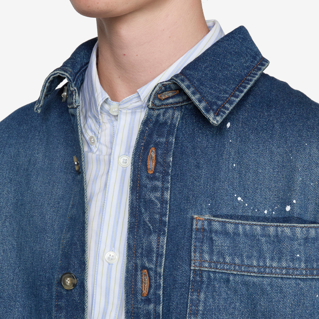 Basil Overshirt Stonewashed Indigo Shirts