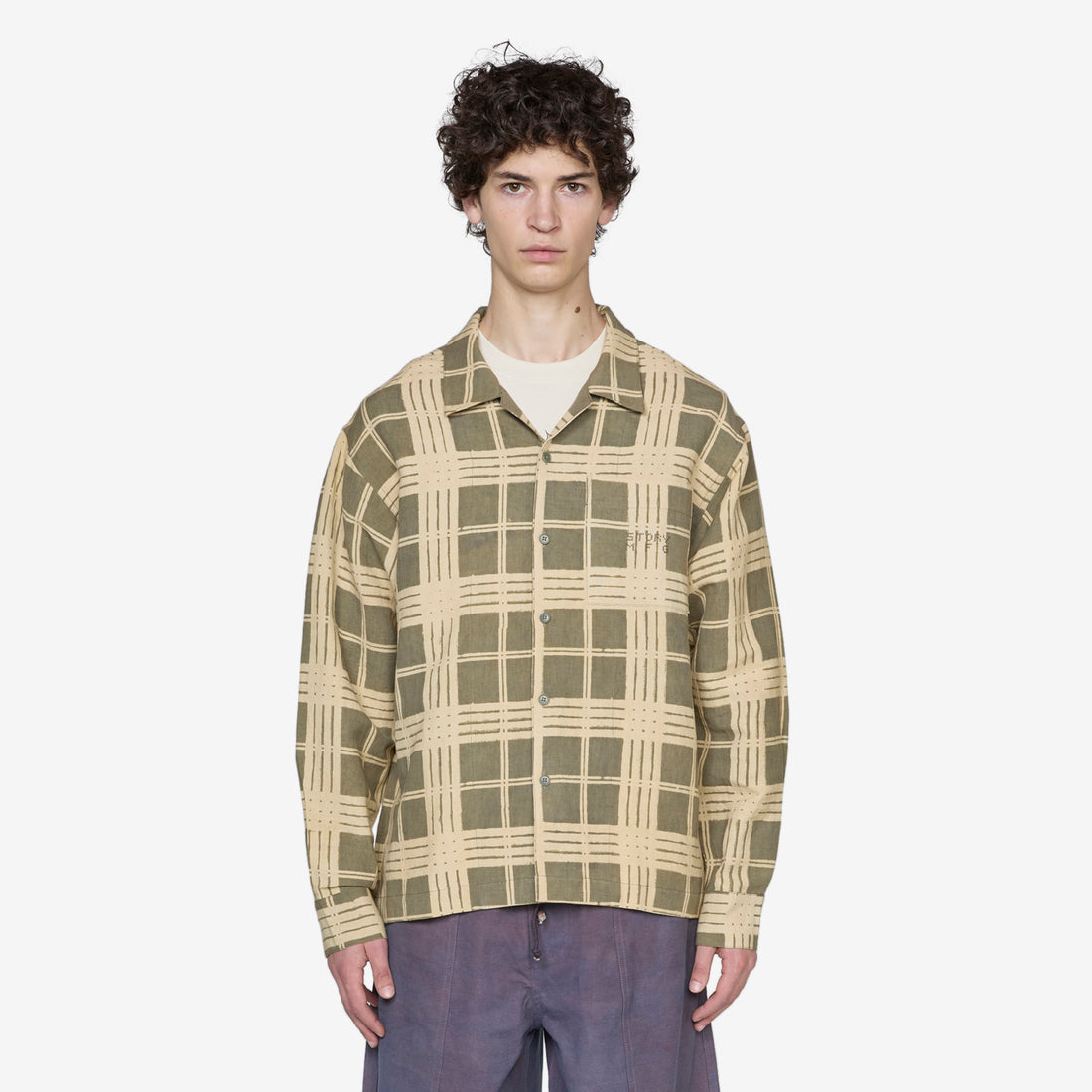 Greetings Longsleeve Shirt Olive Resist Check Shirts