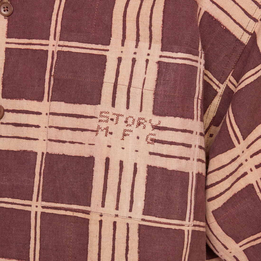 Greetings Shirt Brown Resist Check Shirts