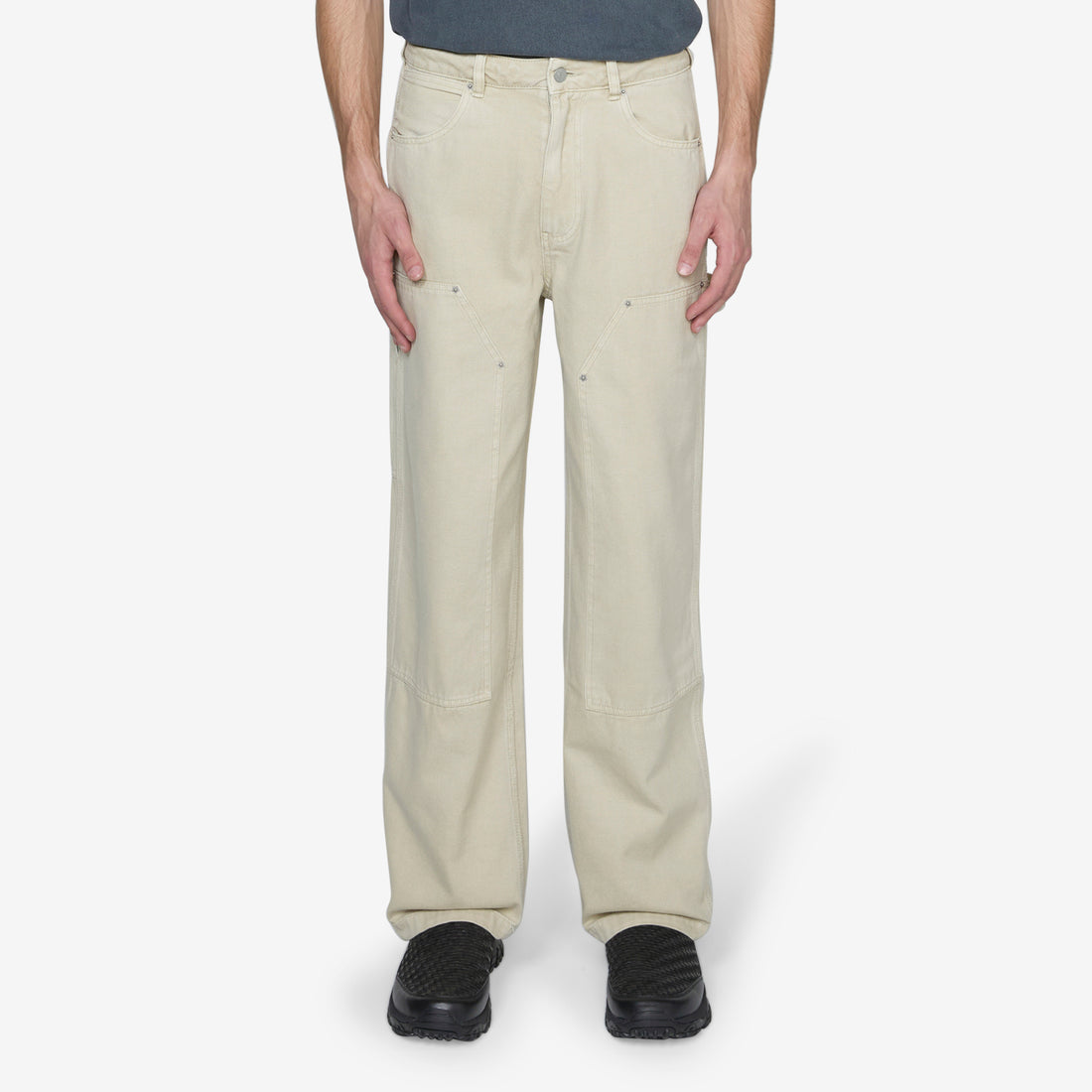 Double Knee Carpenter Pant Used Natural Pants