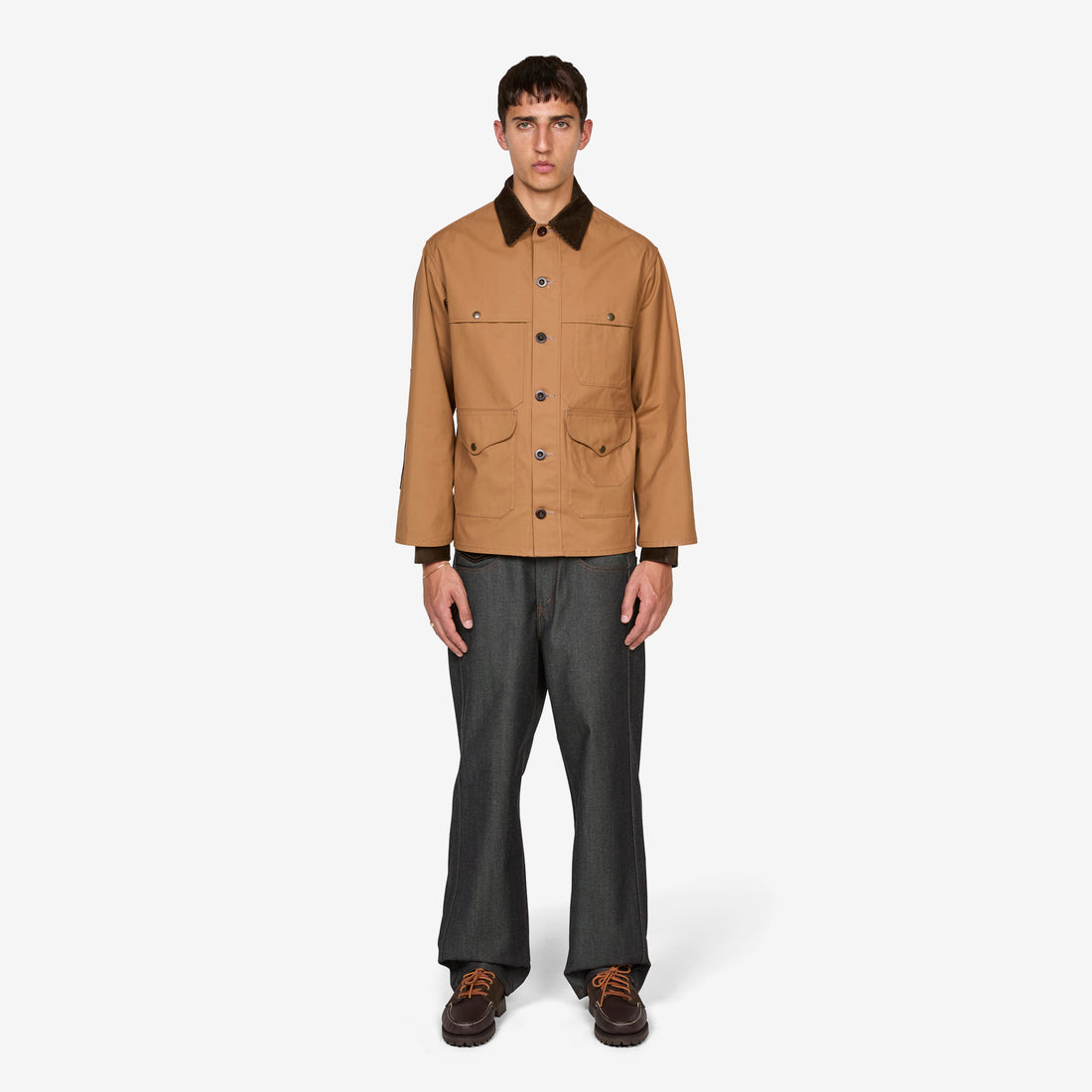 Filson Cotton Oxford Flannel Check Jacket Beige | Black | Red Jackets