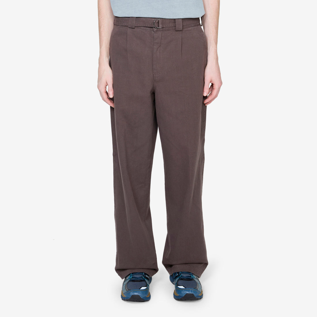 Pleated Work Pant Dark Grey Pants