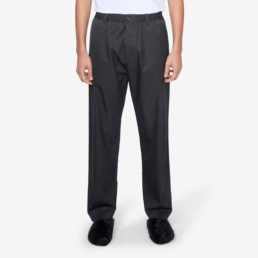 Water-Repellent Trousers Black Pants
