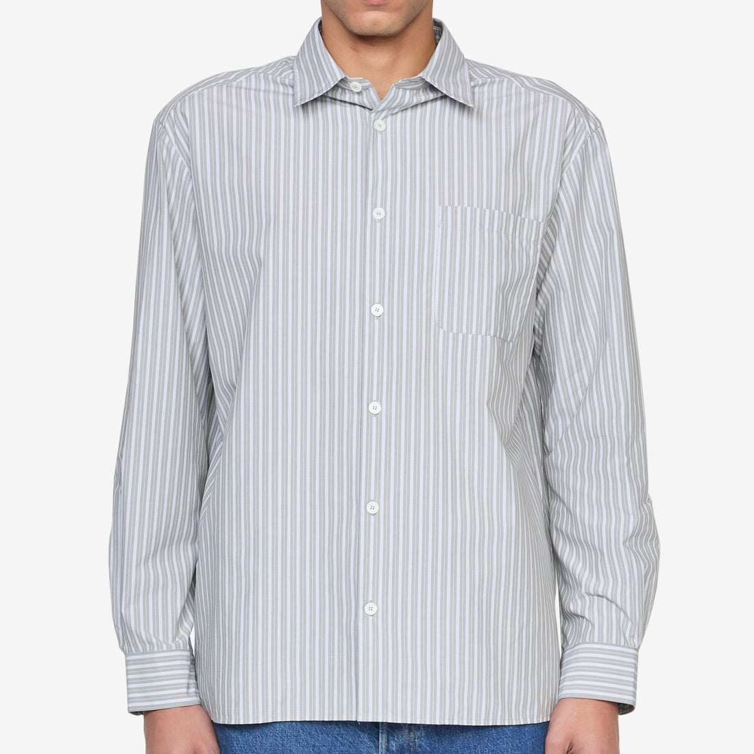 Malo Shirt Gray Green Shirts