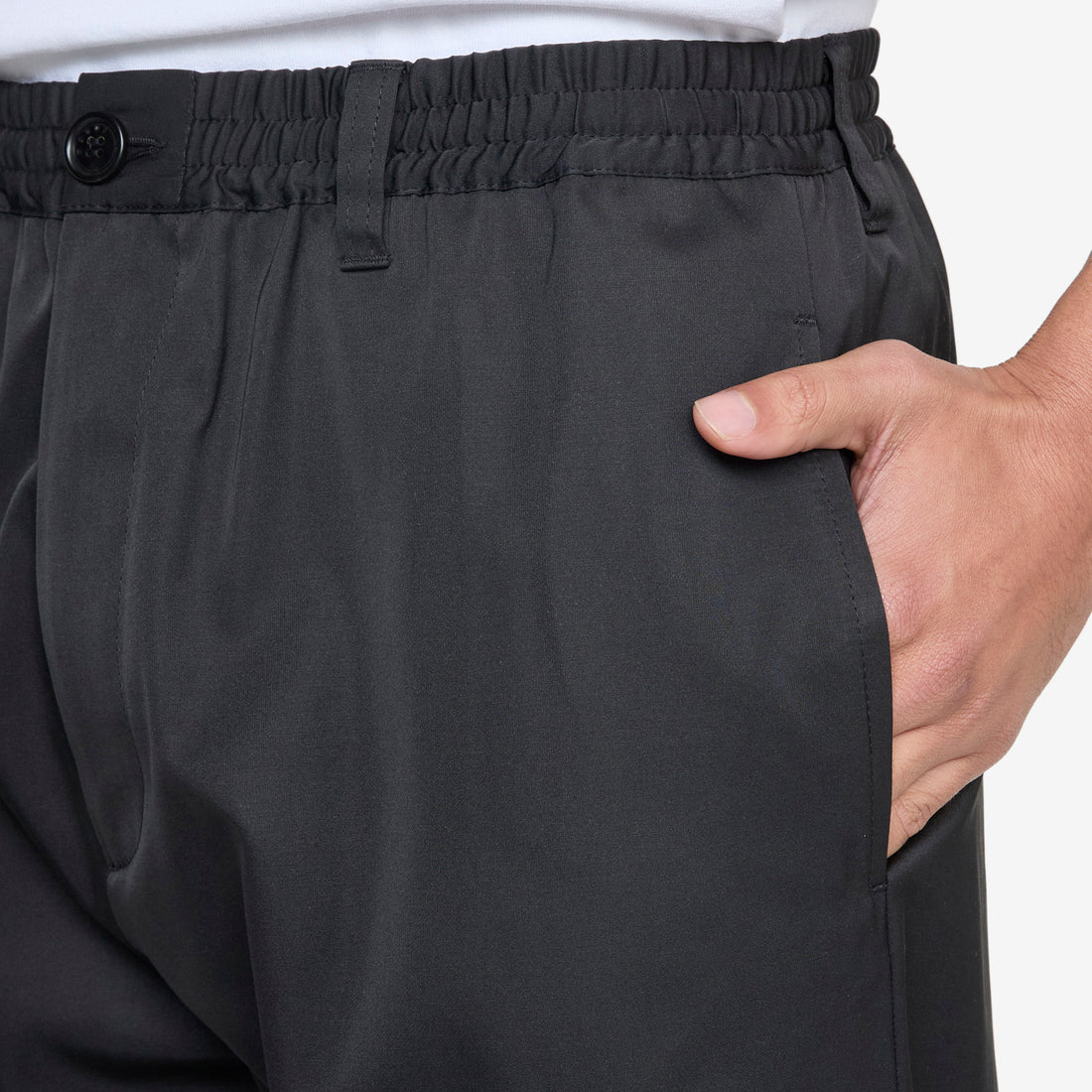 Water-Repellent Trousers Black Pants