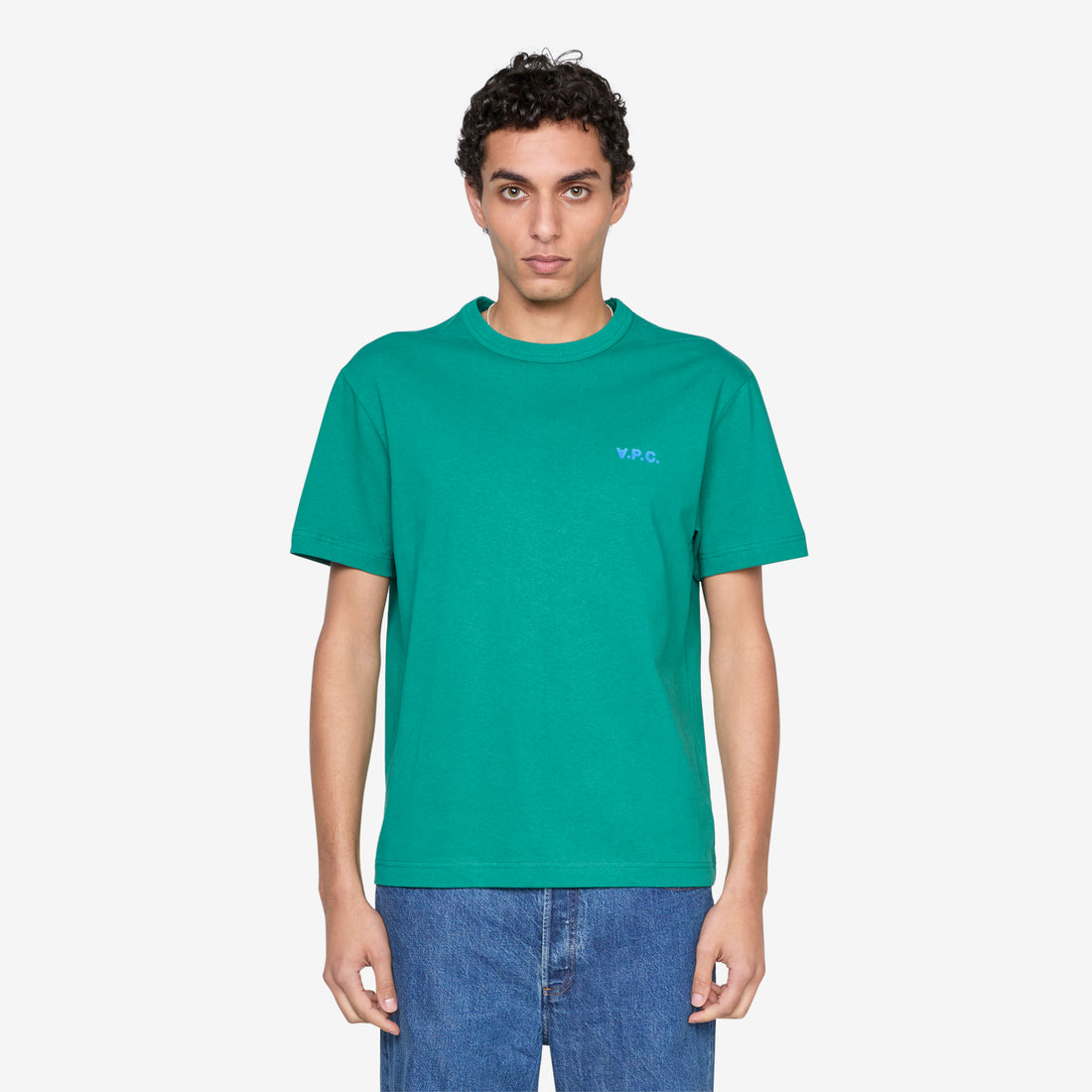 Boxy Petit VPC T-Shirt Green | Blue Tees