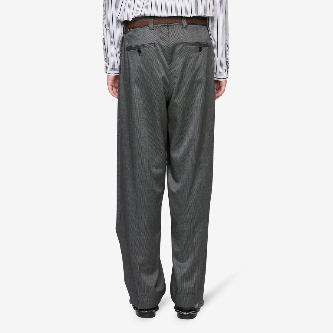 Classic Trousers Fine Silver Stripe Pants