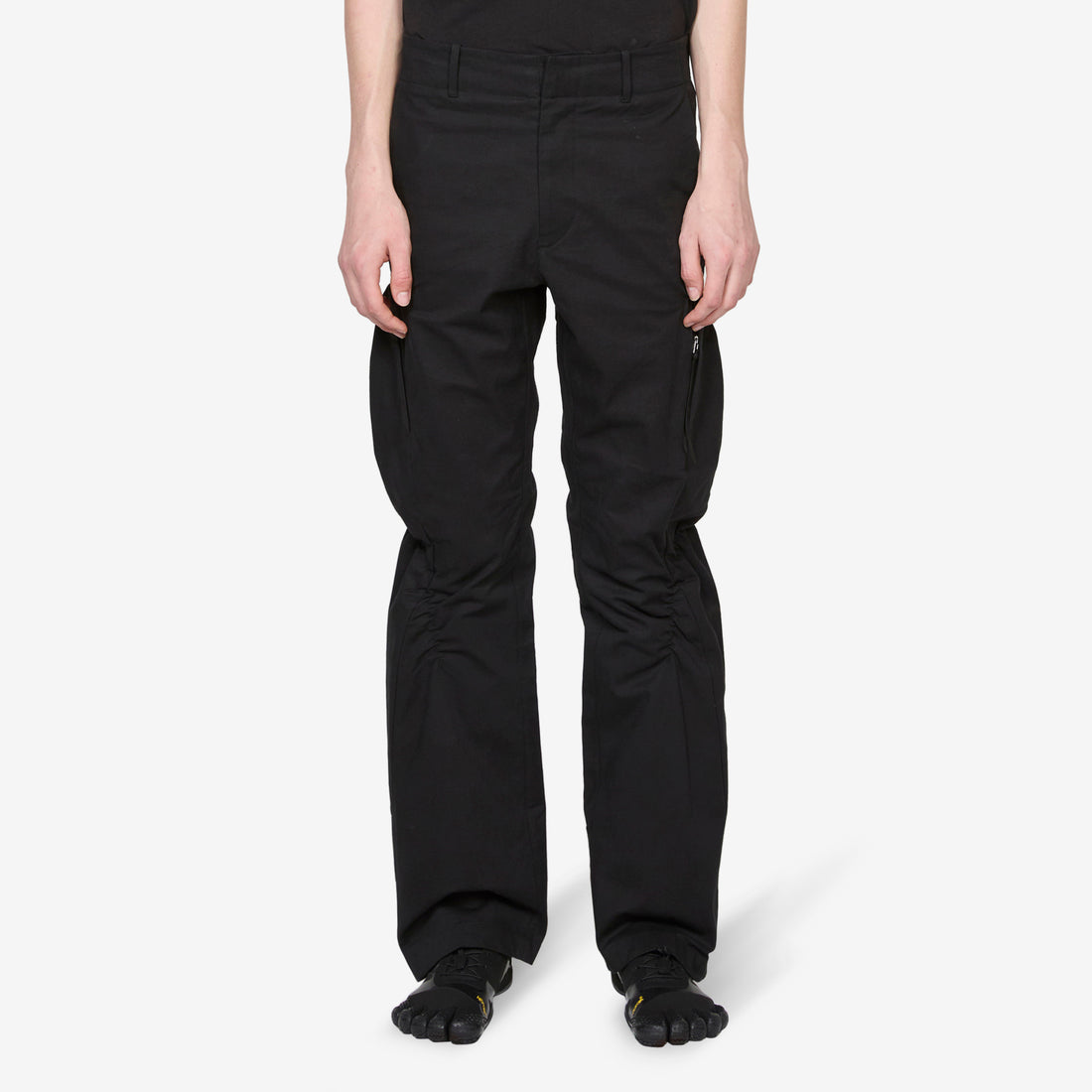Shirring Pants Black Pants