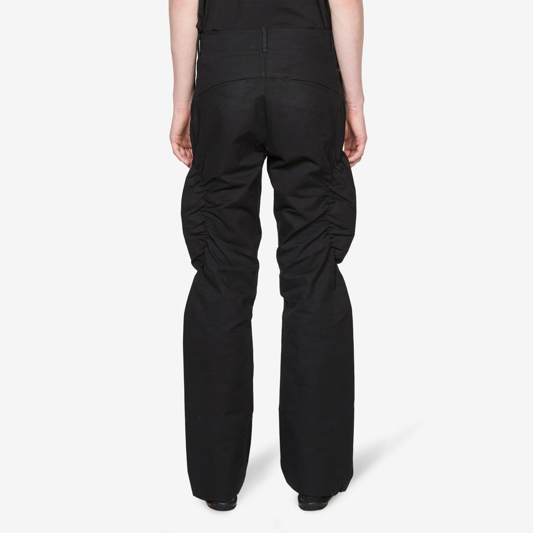 Shirring Pants Black Pants