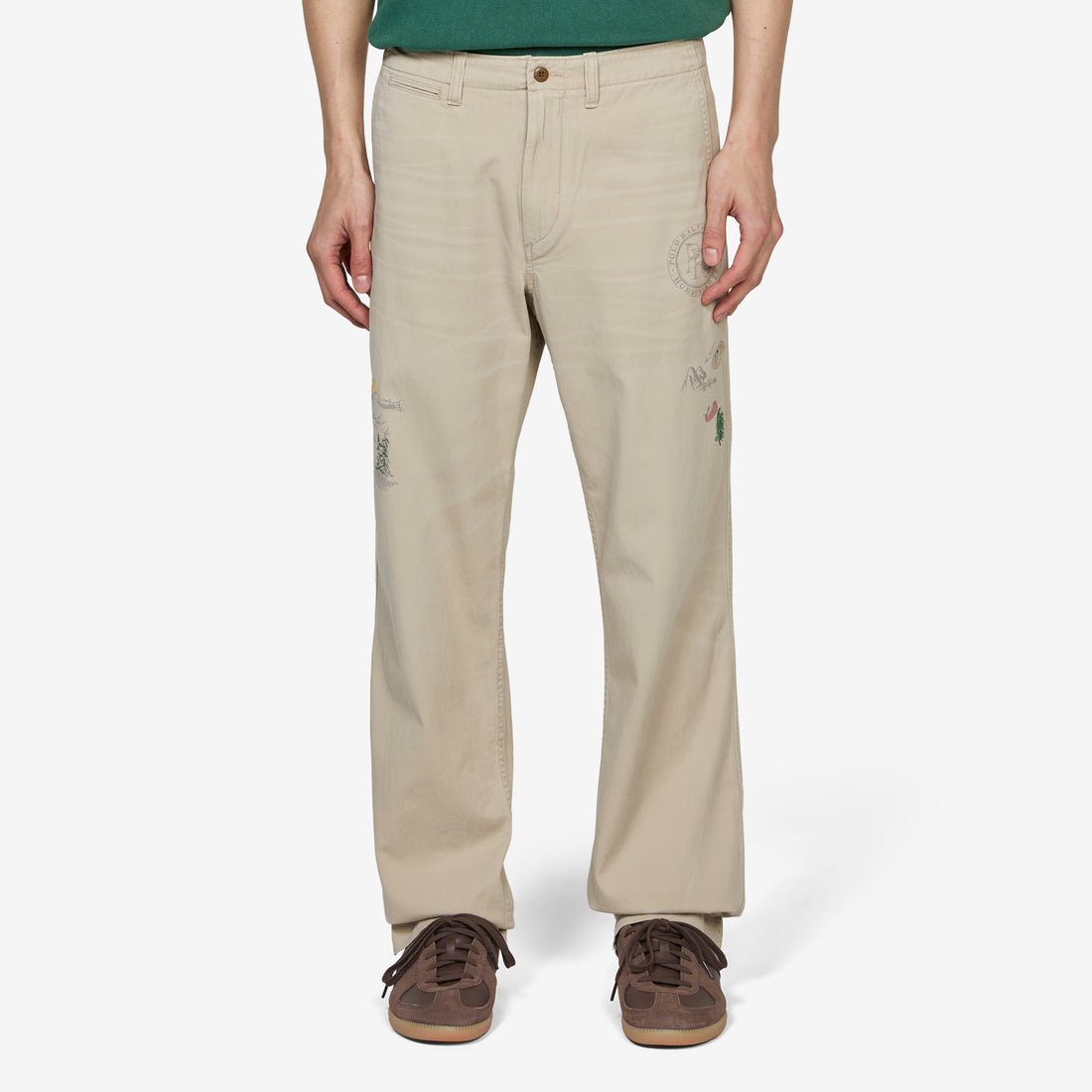 Bedford Straight Fit Graphic Pant Classic Khaki Pants