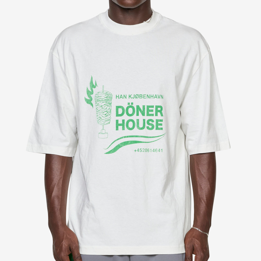 Döner House Oversized T-Shirt Off White Tees