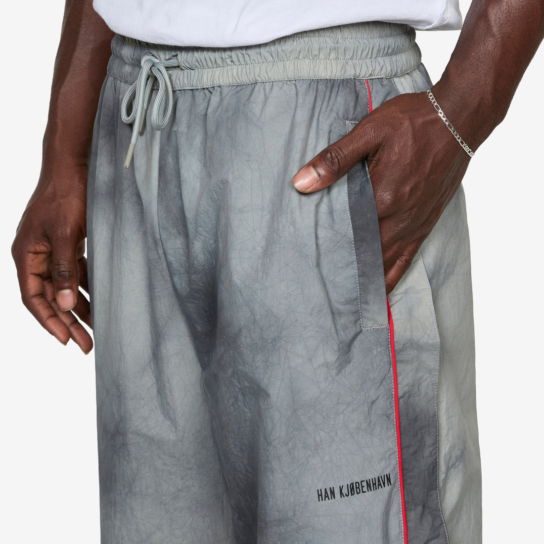 Track Dye Trousers Smoke Grey Pants