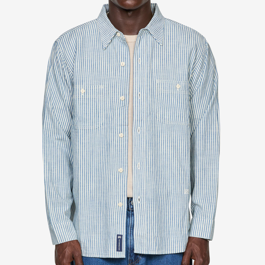 Blue Tab™ Work Shirt Indigo Stripe Shirts