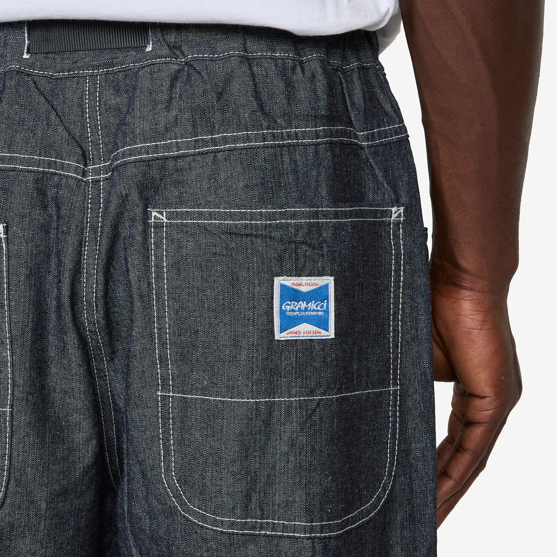 Japanese Chambray Double Knee Navy Pants