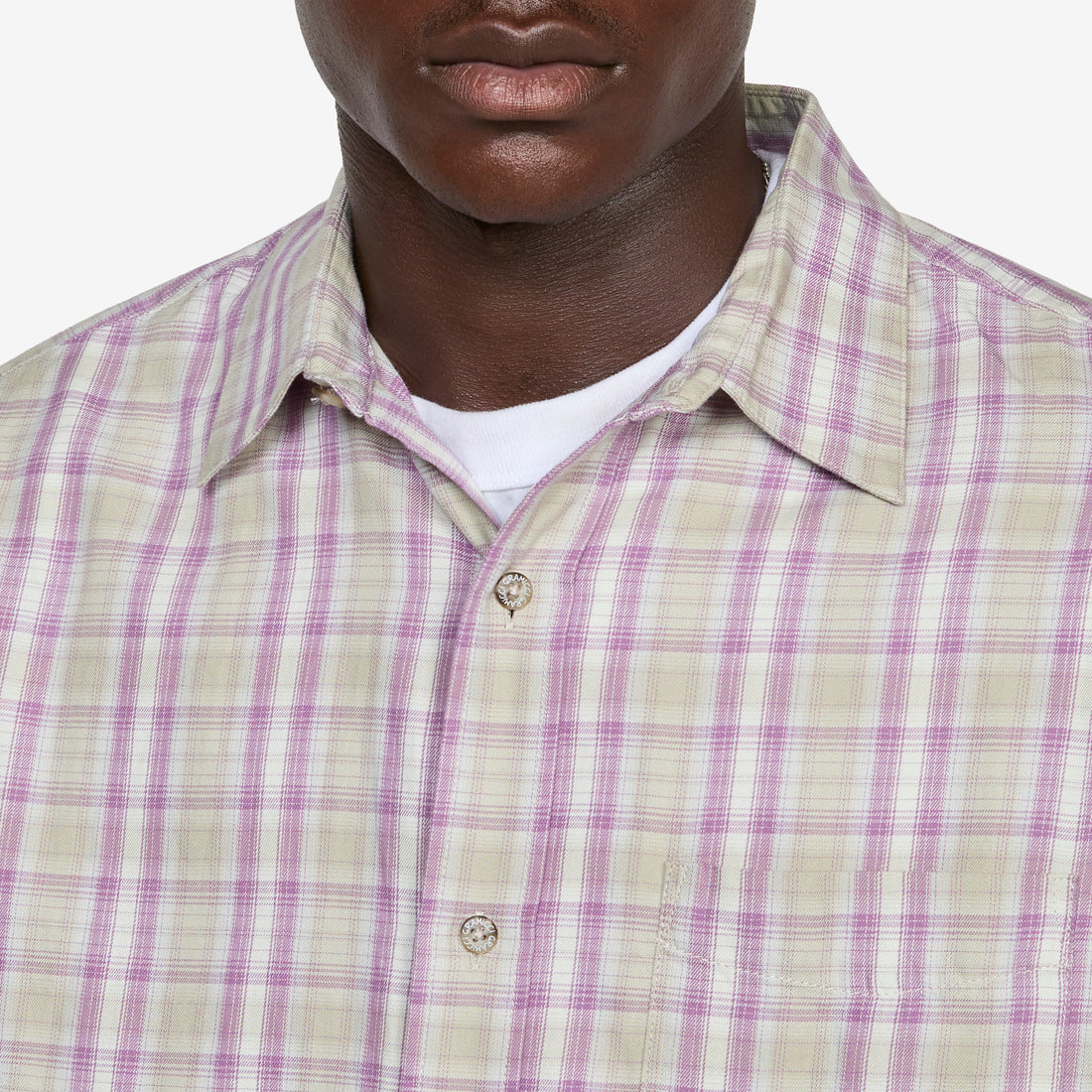 Checkered Ombre Shirt Purple Shirts