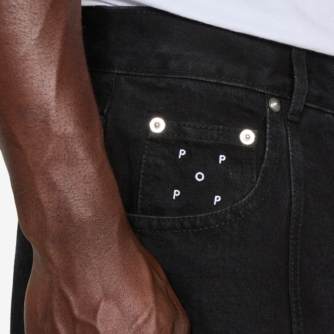 Drs Denim Seam Pants Washed Black Pants