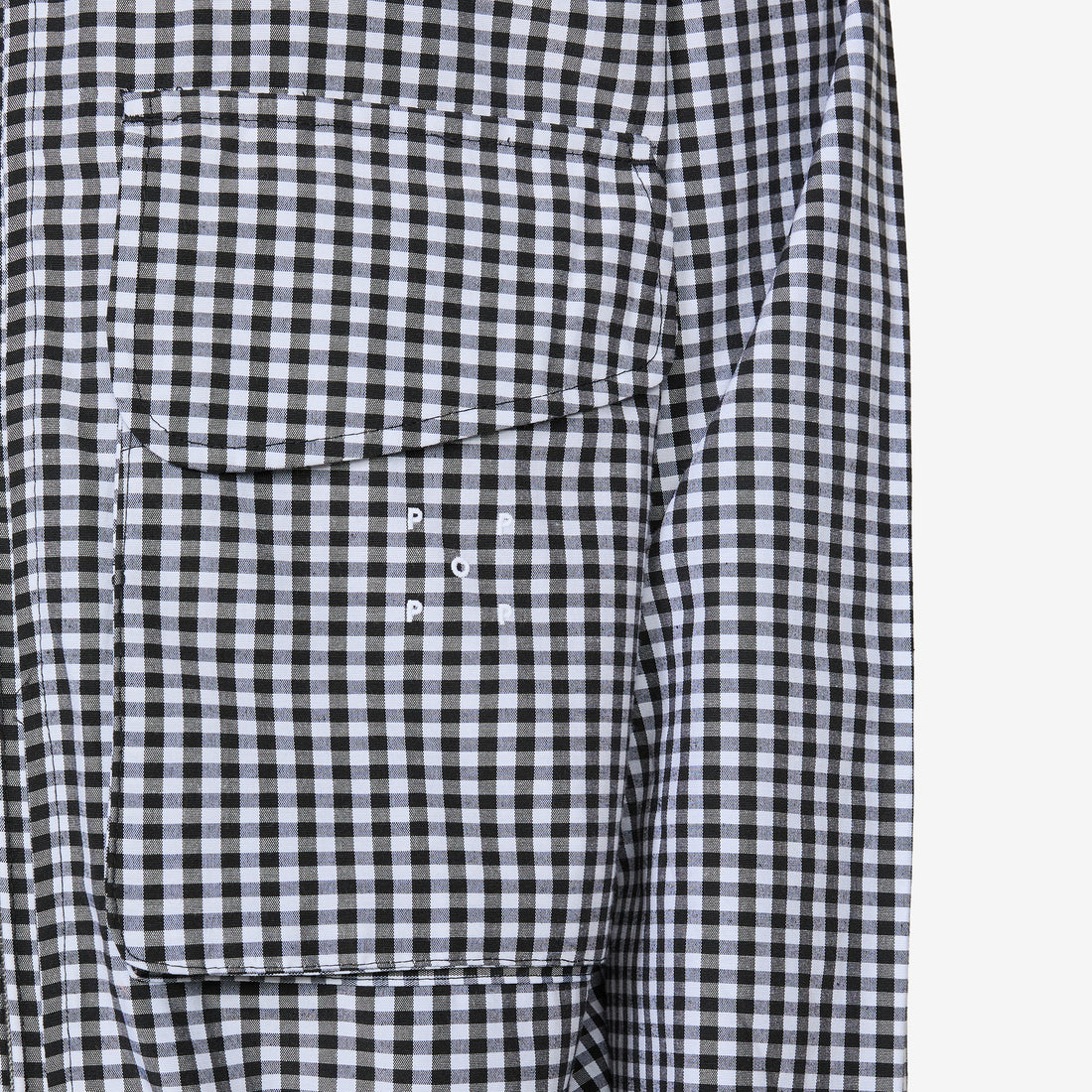 Gingham Boxer Overshirt Black | Off White Shirts