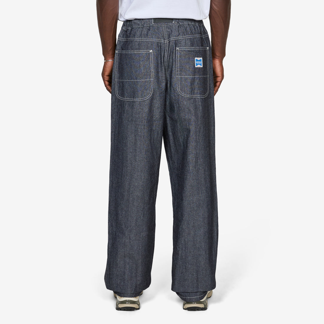 Japanese Chambray Double Knee Navy Pants