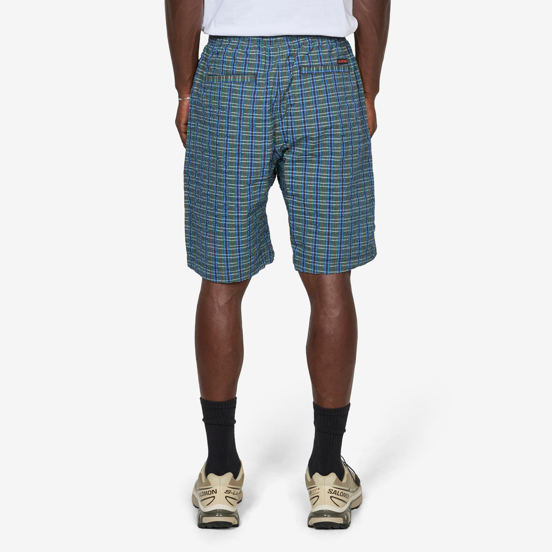 O.G. G-Short Seersucker Plaid Multi Stripe Shorts