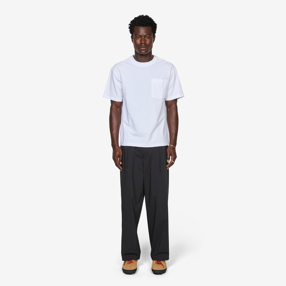NB GREY Pocket T-Shirt White Tees