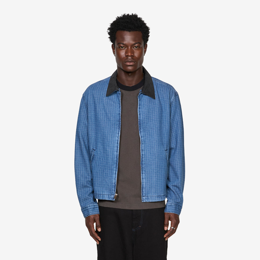 Castro Full Zip Indigo Garage Door Jackets