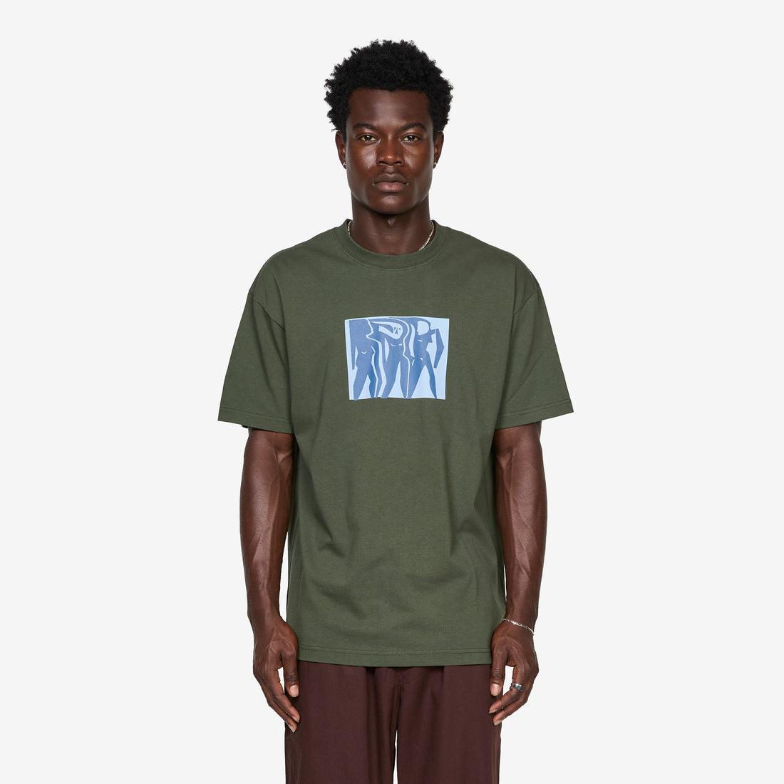 Cut Outs T-Shirt Dark Olive Tees
