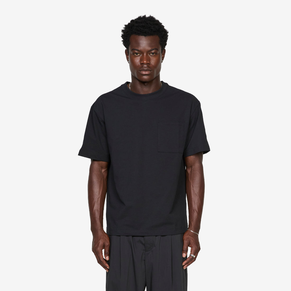 NB GREY Pocket T-Shirt Black Tees