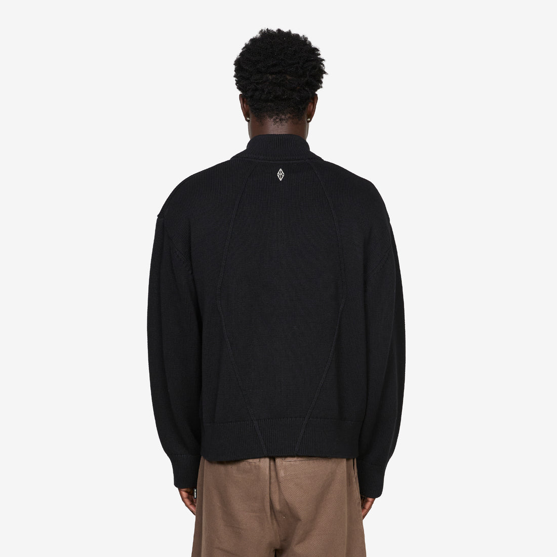 Diamond Knit Cardigan Black Jumpers