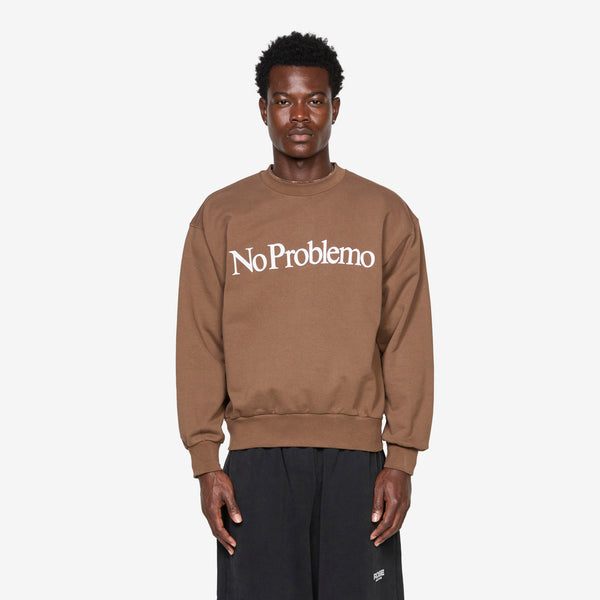 No Problemo Sweatshirt Brown – Above The Clouds