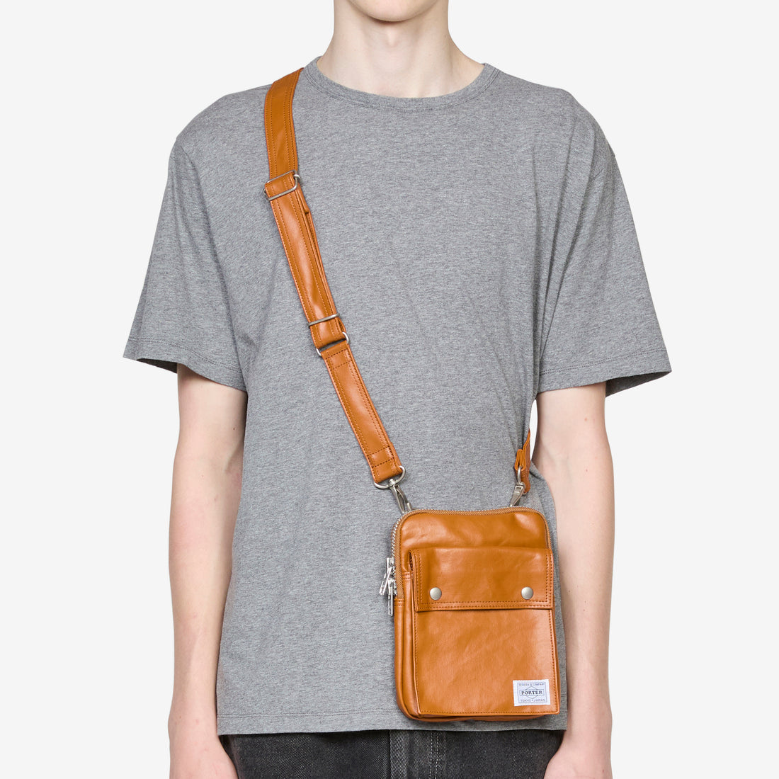 Free Style Vertical Shoulder Bag Camel Bags