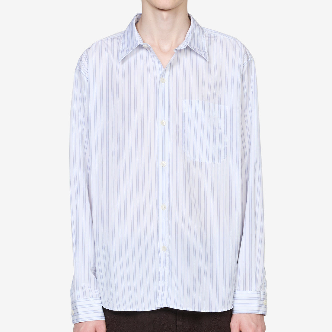 Distant Shirt Conventional Stripe Shirts