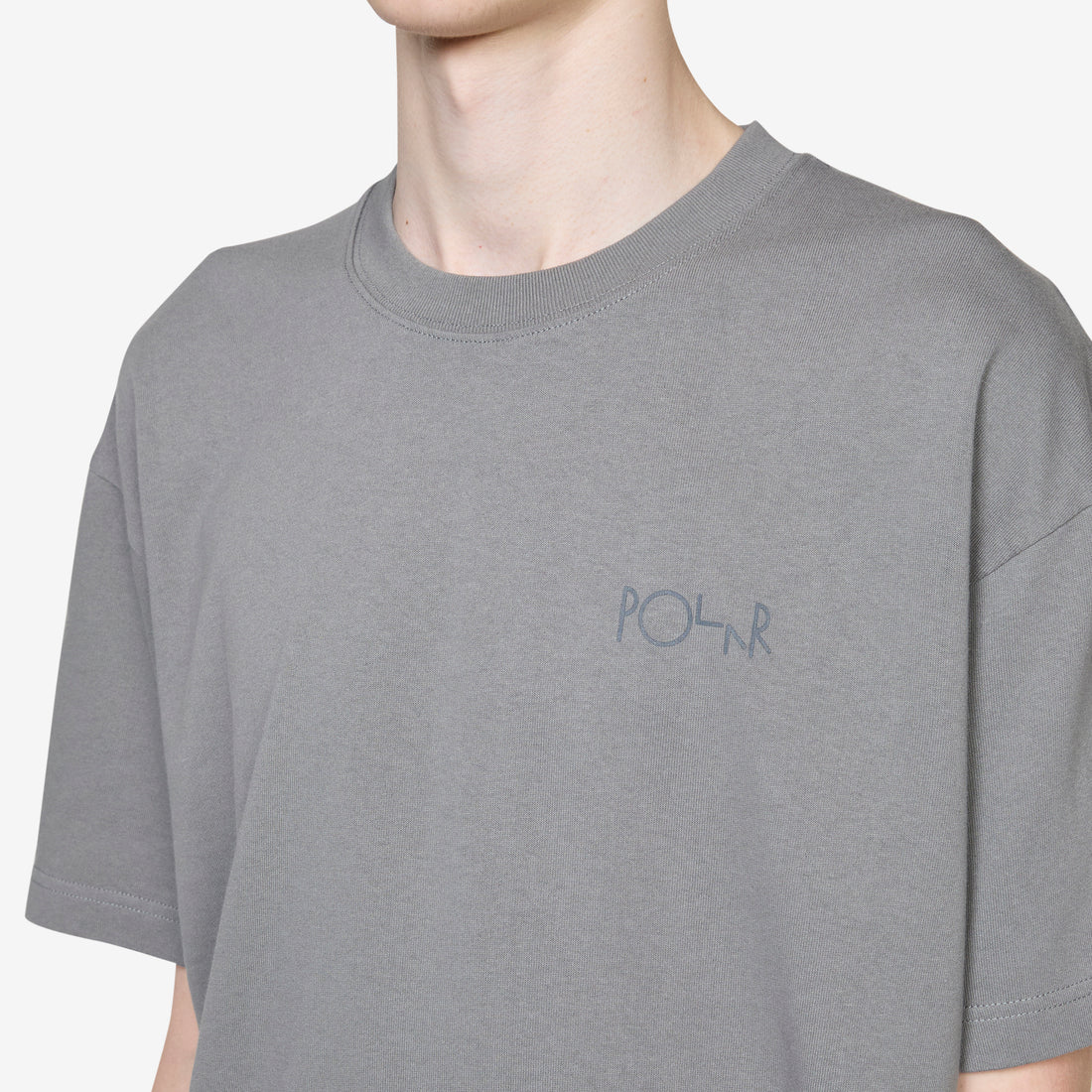 Contrast T-Shirt | Stroke Logo Grey Tees
