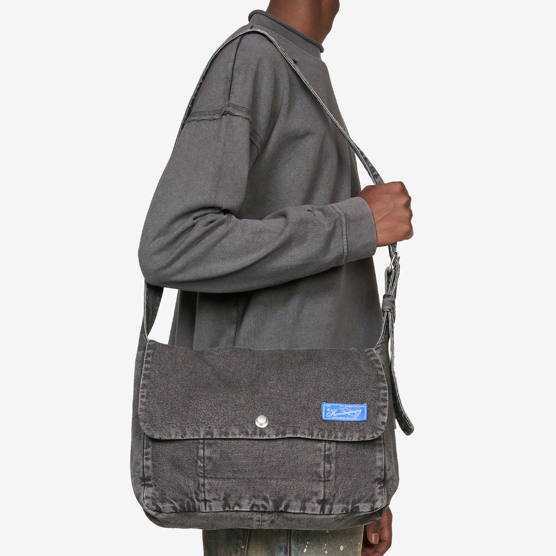 Postman Bag Stonewashed Grey Bags