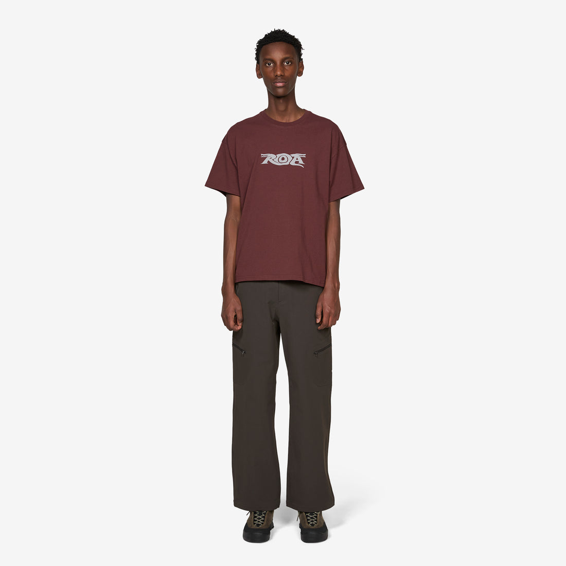 Two Snakes Reflective T-Shirt Burgundy Tees