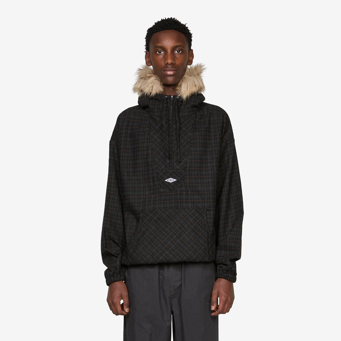 Flannel Fur Anorak Dark Brown Jackets