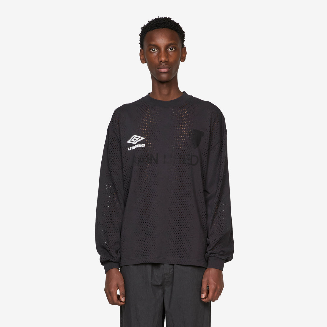 Rain Bred Long Sleeve Washed Black Tees