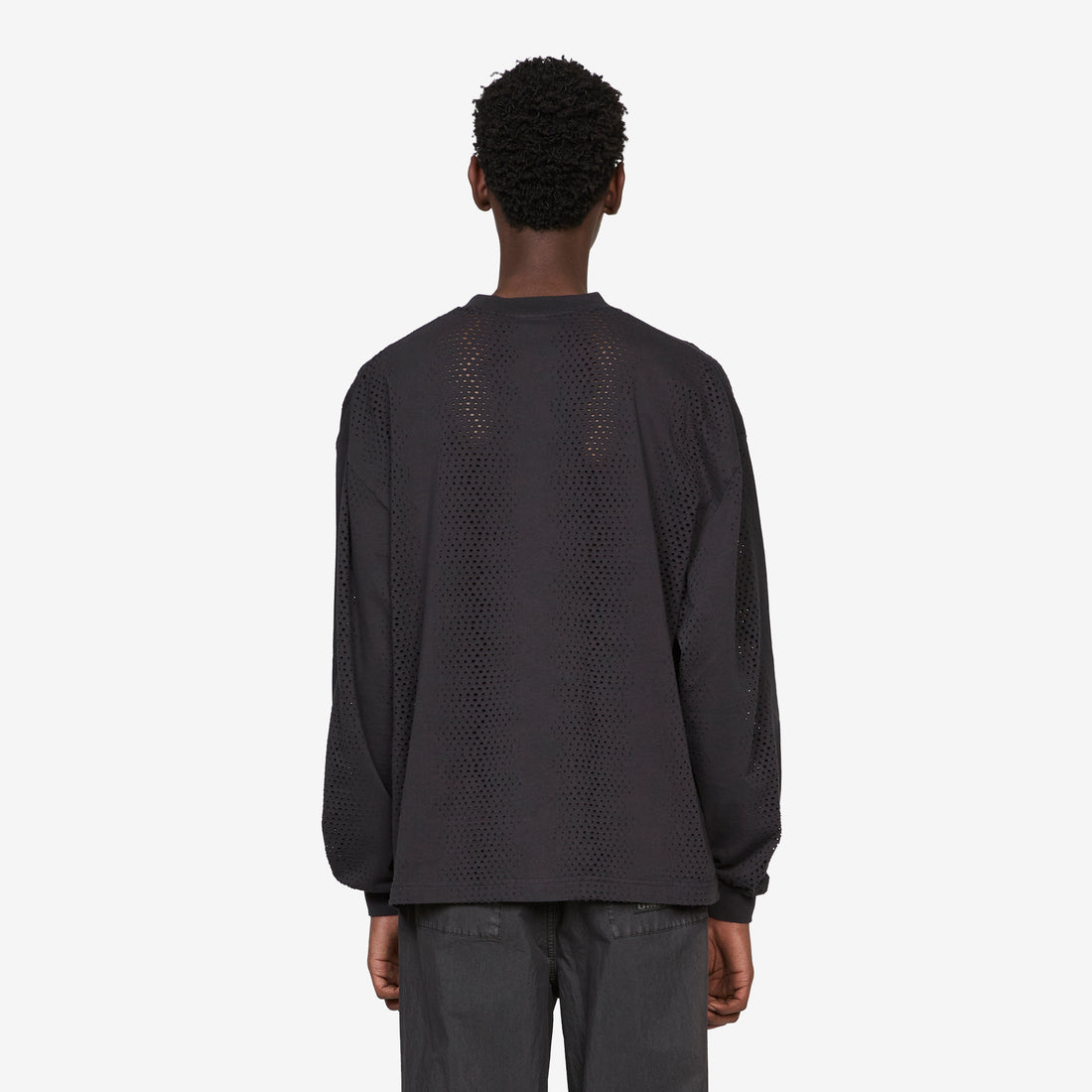 Rain Bred Long Sleeve Washed Black Tees