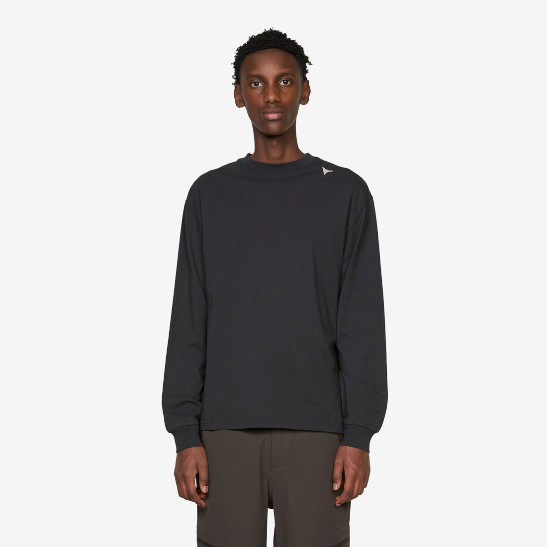 Logo Longsleeve Washed Black Tees