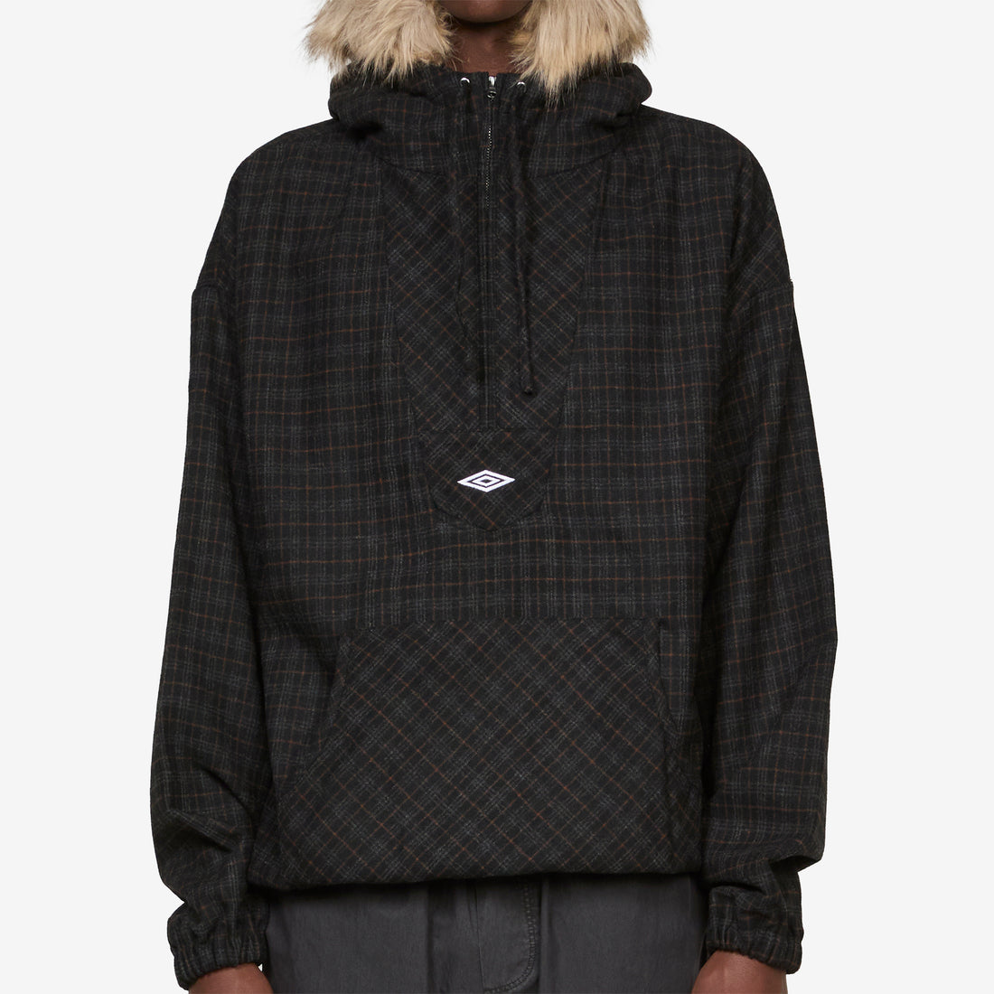 Flannel Fur Anorak Dark Brown Jackets