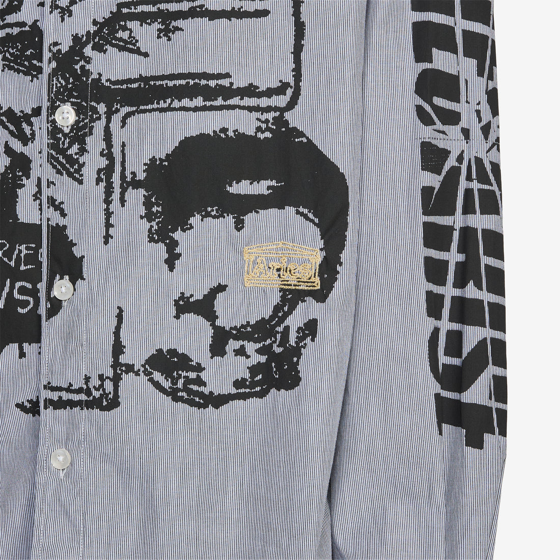 I'm Cross Graphic Poplin Longsleeve Shirt White Shirts