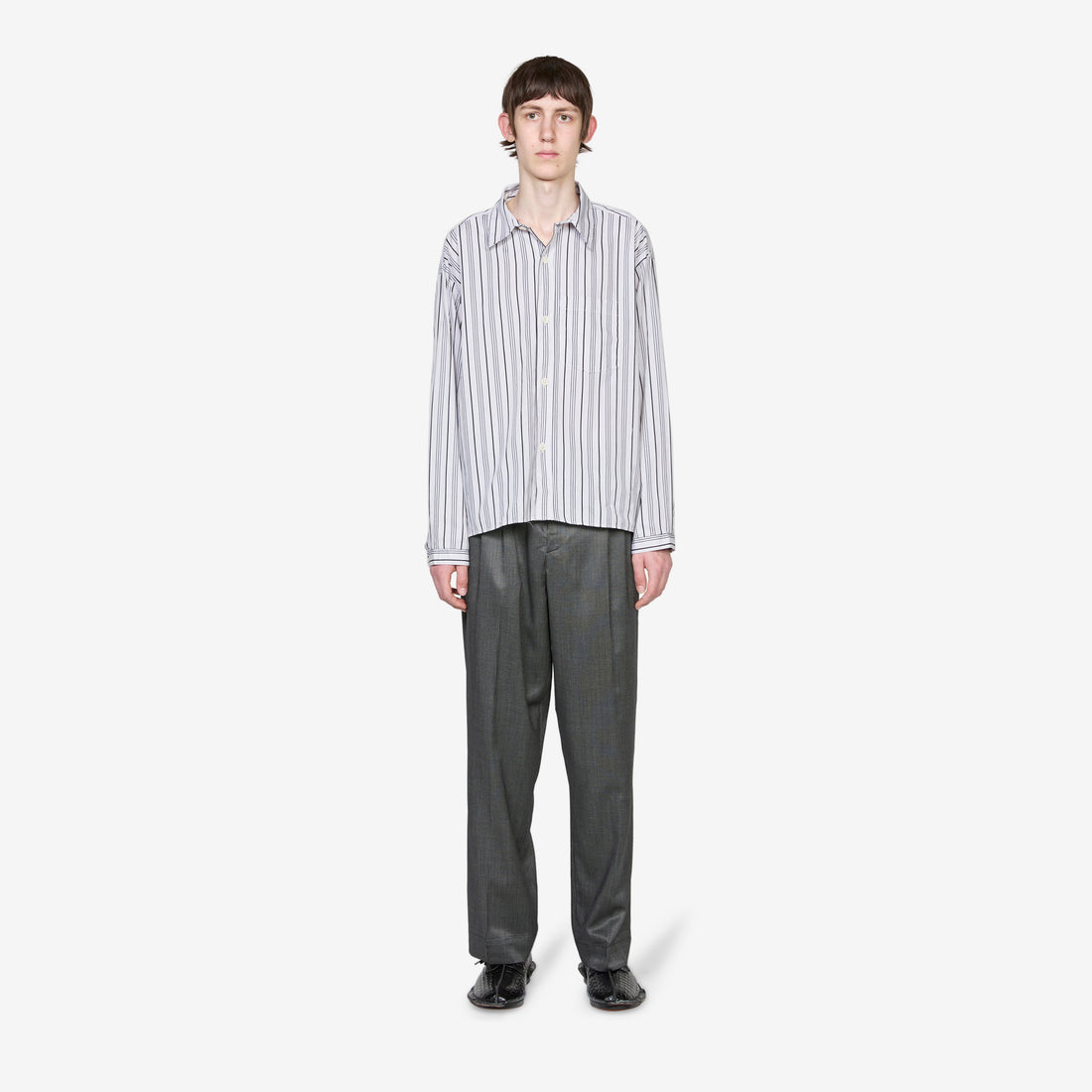 Snooze Shirt Grey Raised Stripe Shirts