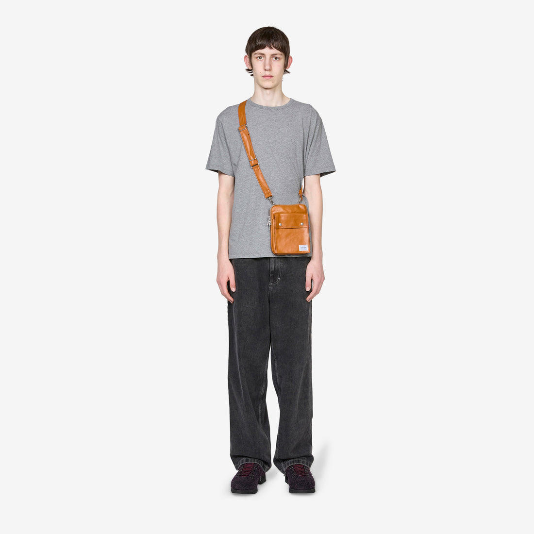 Free Style Vertical Shoulder Bag Camel Bags