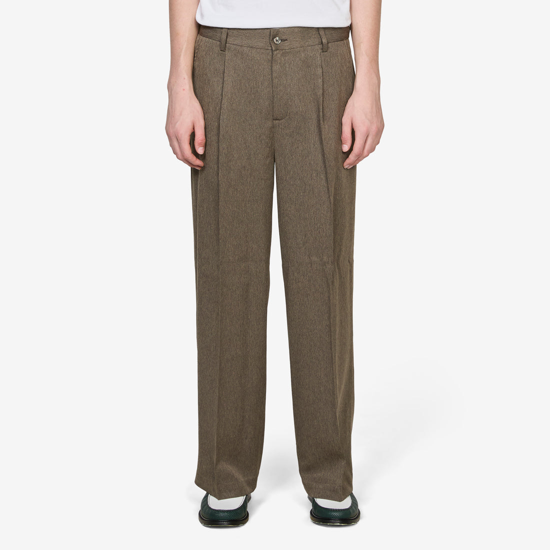 Hollis Pants Herringbone Brown Pants