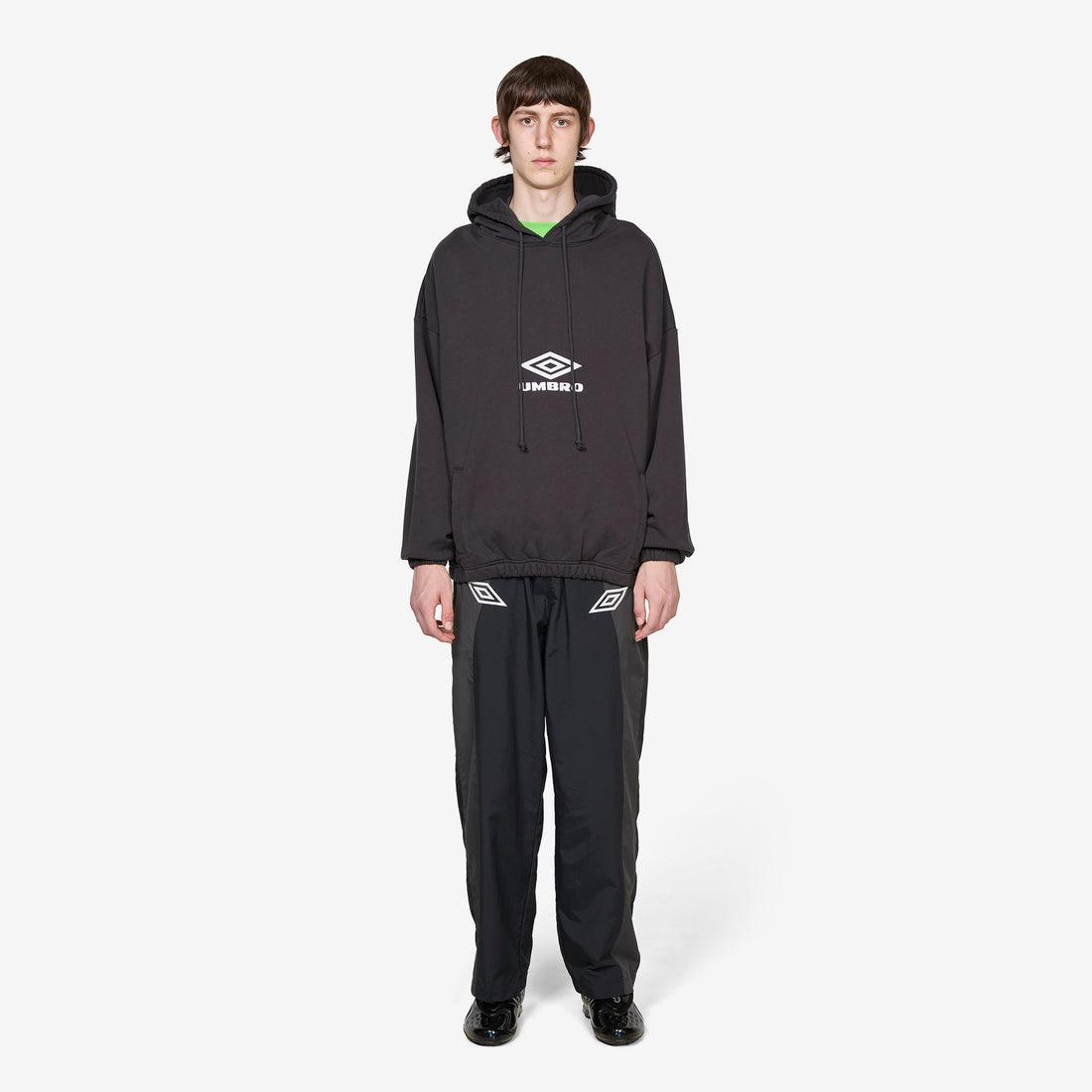 OG Logo Mask Hoodie Washed Black Jumpers