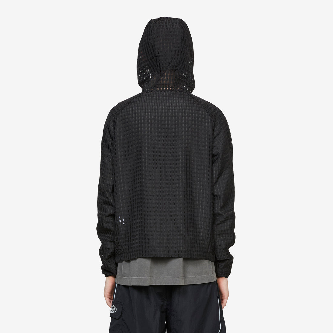System Plaid Hooded Jacket Black Jumpers