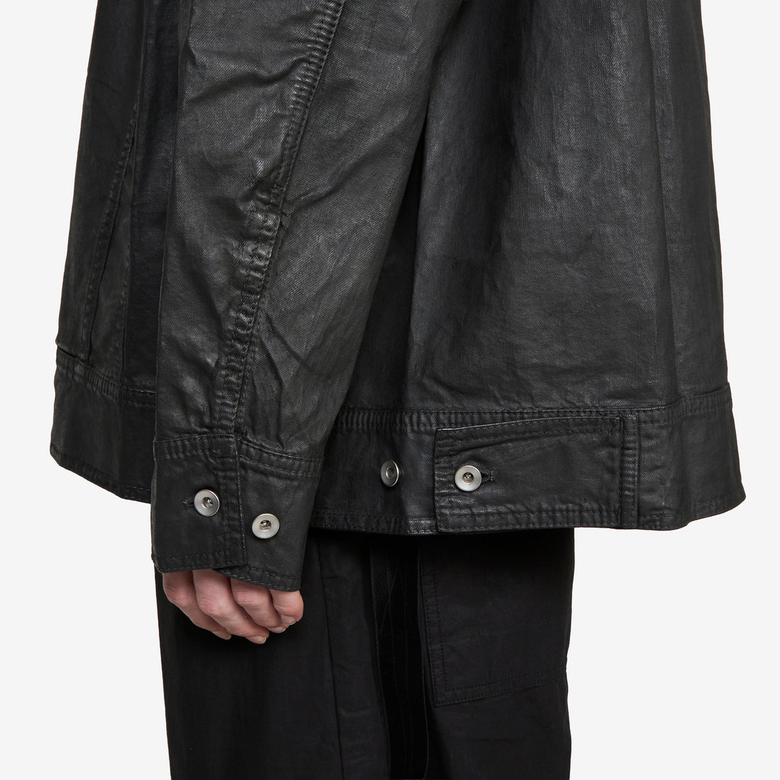 Jumbo Worker Jacket Black 8oz Deep Black Denim Jackets