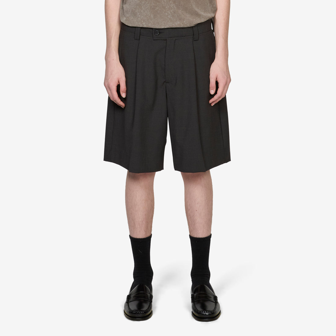 Classic Shorts Dark Grey Stripe Shorts